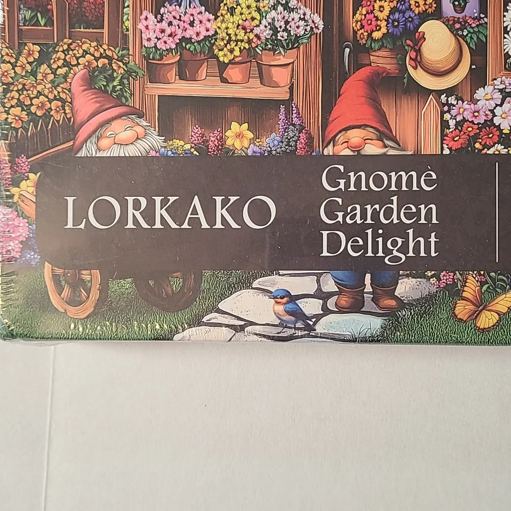 Lorkako Gnome Garden Delight Puzzle 1000 Piece Puzzle NIB Sealed - Picture 5 of 6